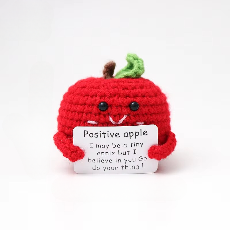 BowLift | Charming Handmade Crochet Hedgehog Doll with Positivity Affirmation Card