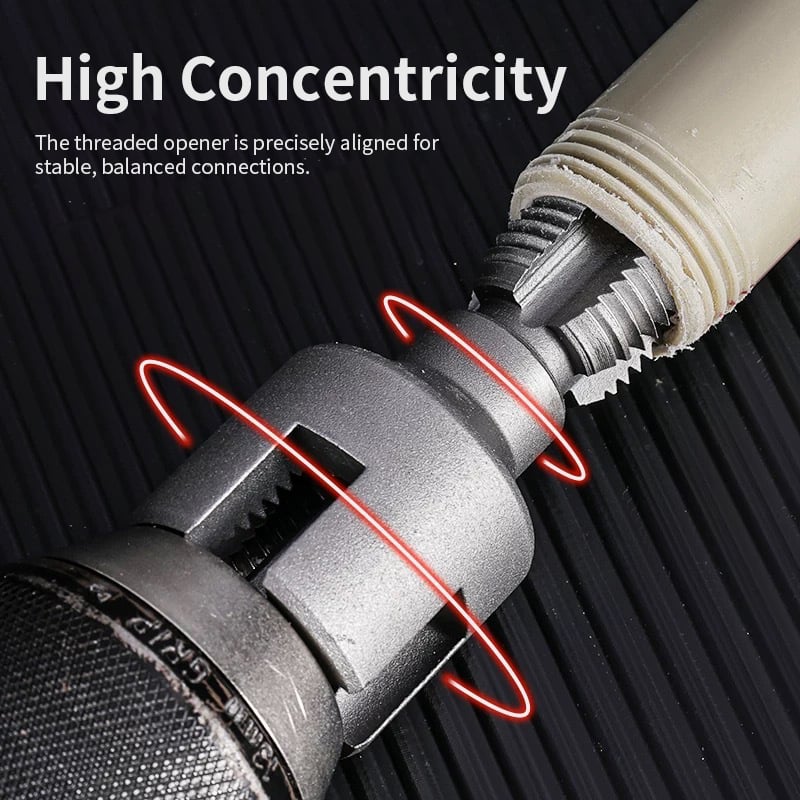 BowLift | Pipe Threading Tool | Dual-Function Internal & External Threads | 40Cr Alloy Steel | 1/2" or 3/4"