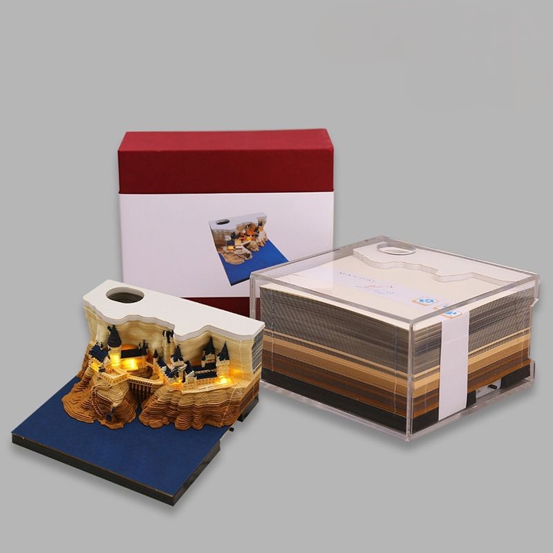 BowLift | 3D three-dimensional note paper carving model cartoon creative art gift