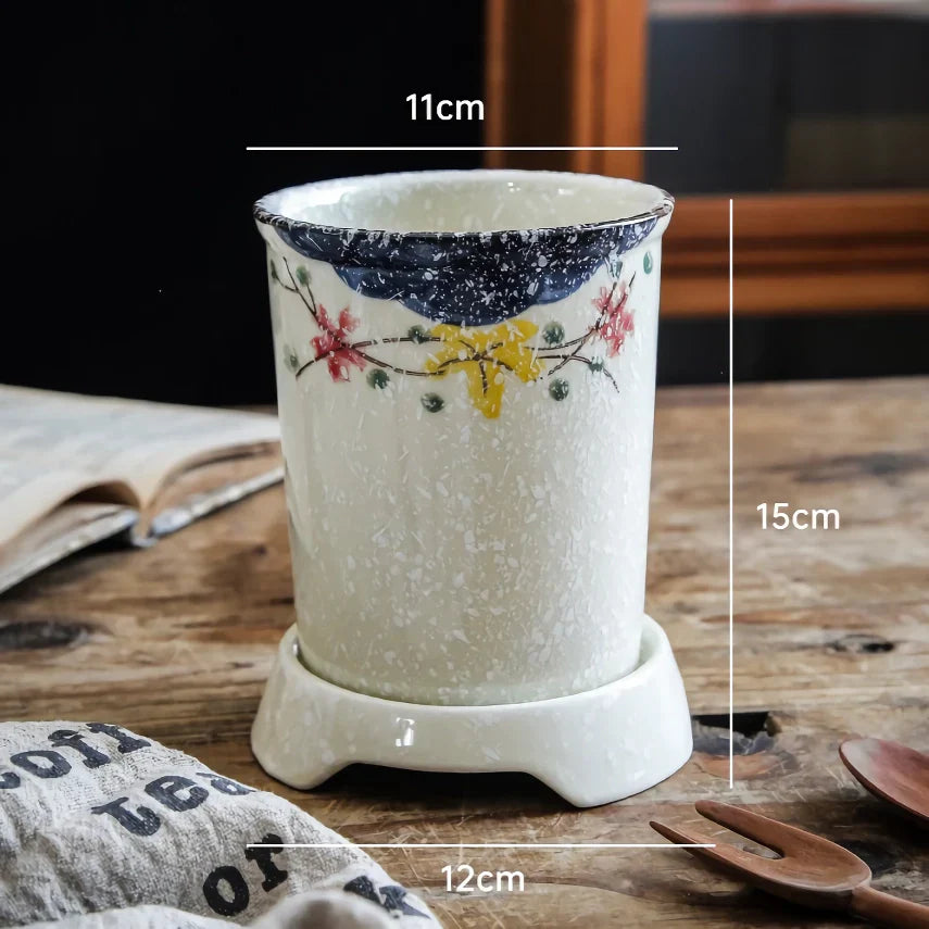 BowLift | Elegant Ceramic Chopstick Storage Holder for Kitchen Organization