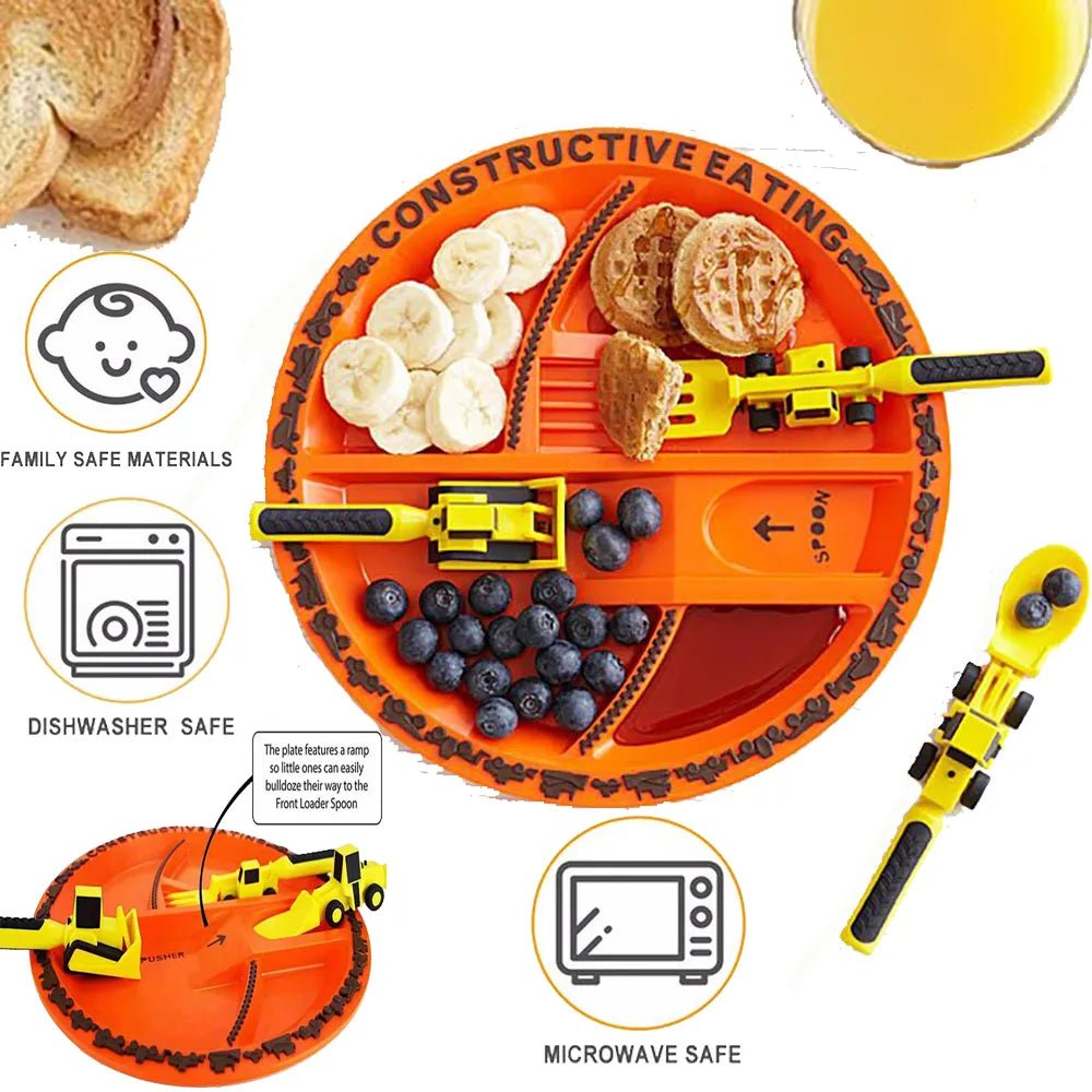 BowLift | Balanced Bite Kids’ Construction Meal Set – Healthy Eating Made Fun