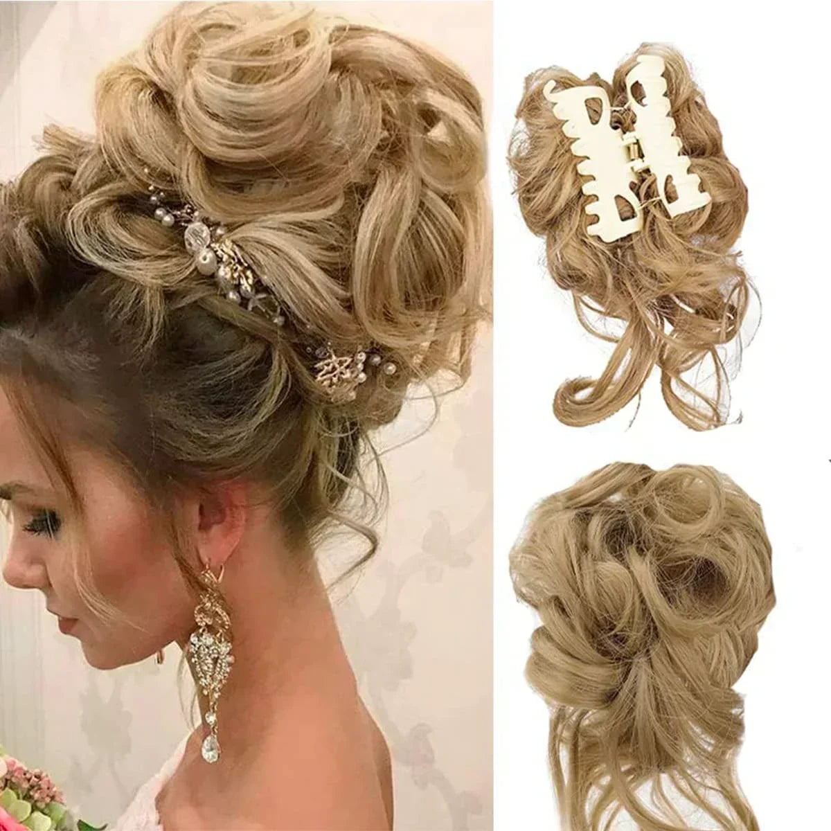 CurlyBun: Instant Curled Bun Hair Clip