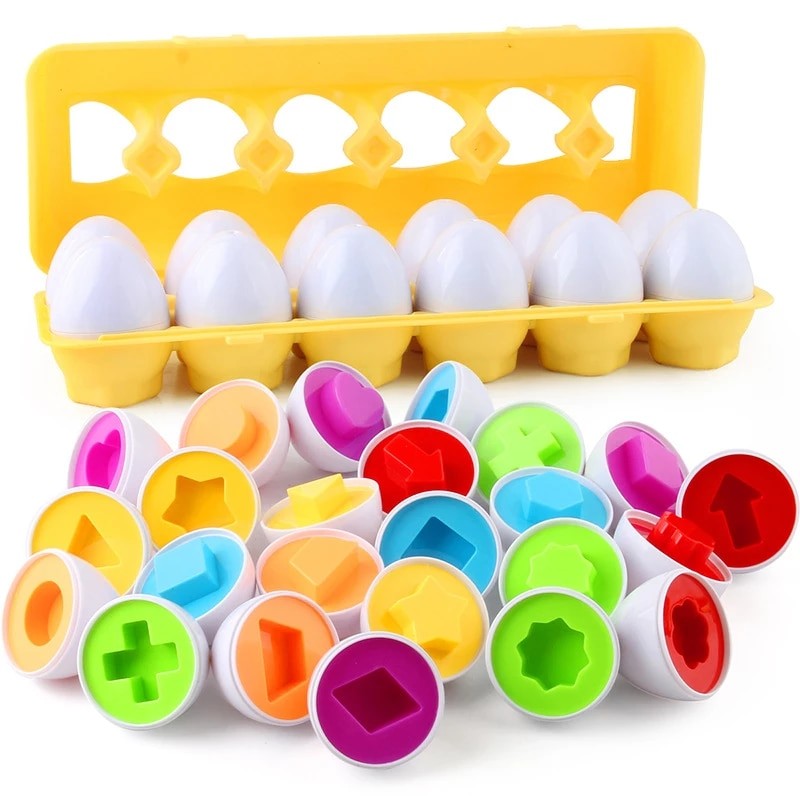 BowLift | Educational Toys Shape Colour Matching Eggs