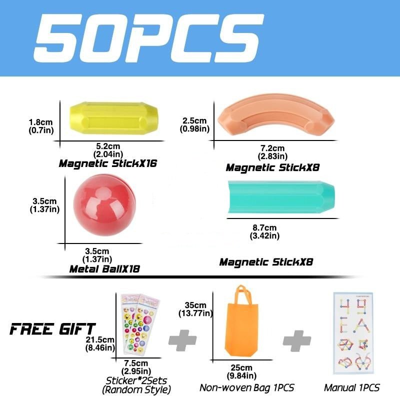 BowLift | Educational Magnet Building Blocks Toy Set