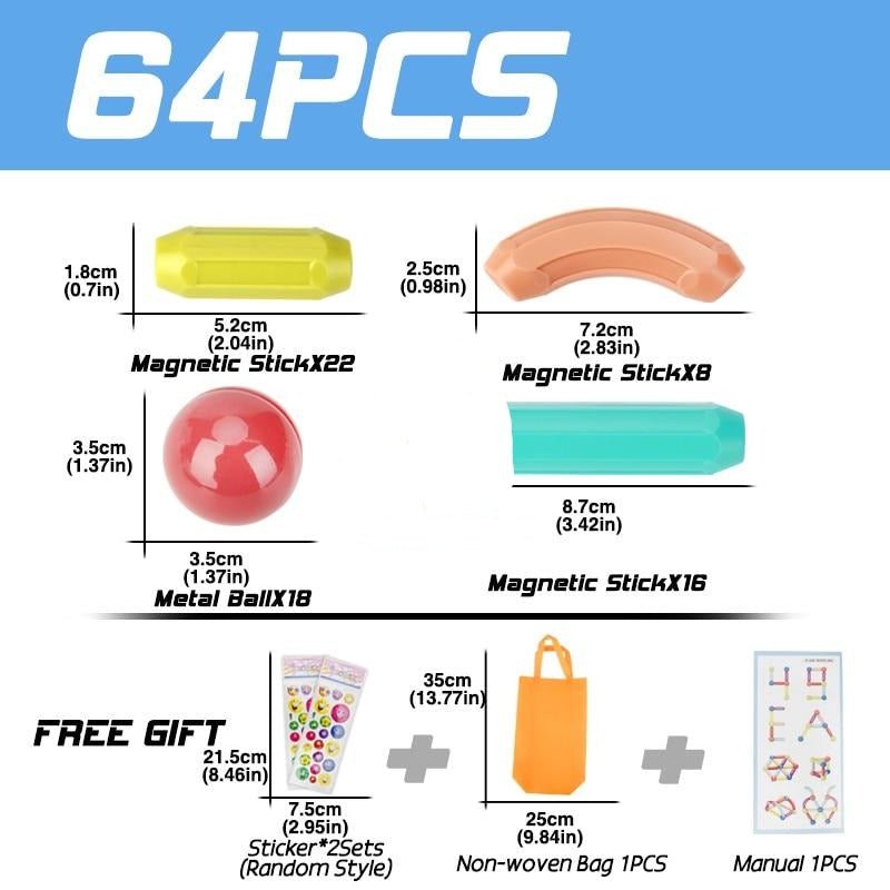 BowLift | Educational Magnet Building Blocks Toy Set