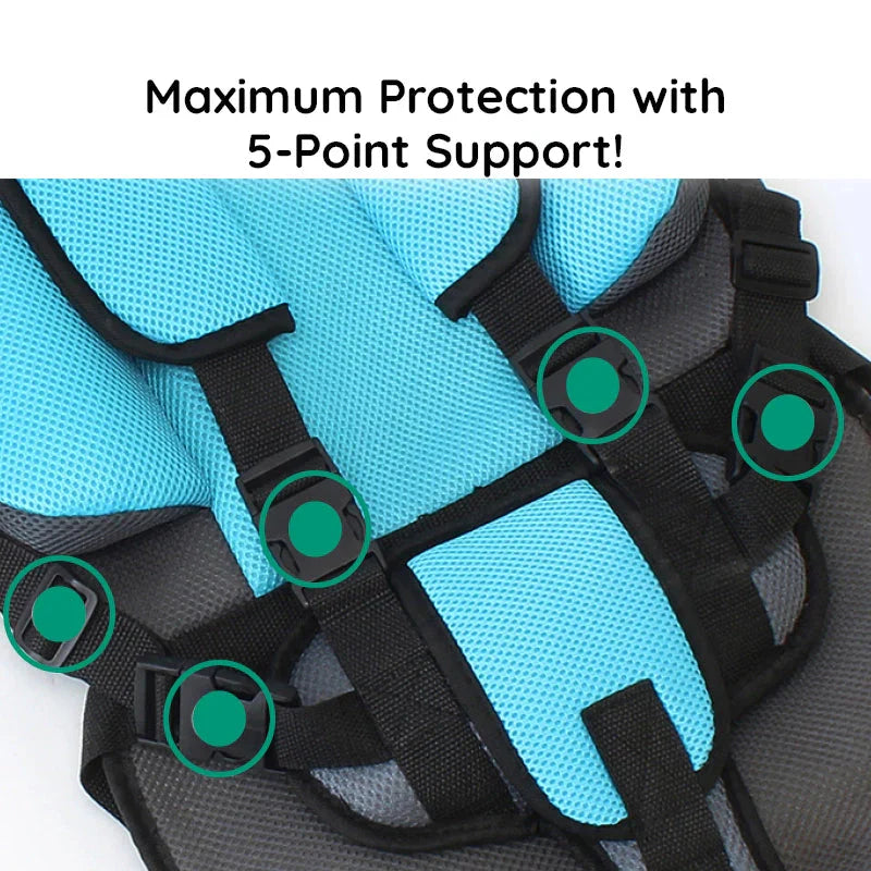 BowLift | Travel Car Seat Portable Toddler Booster Safety Best Compact Harness Foldable