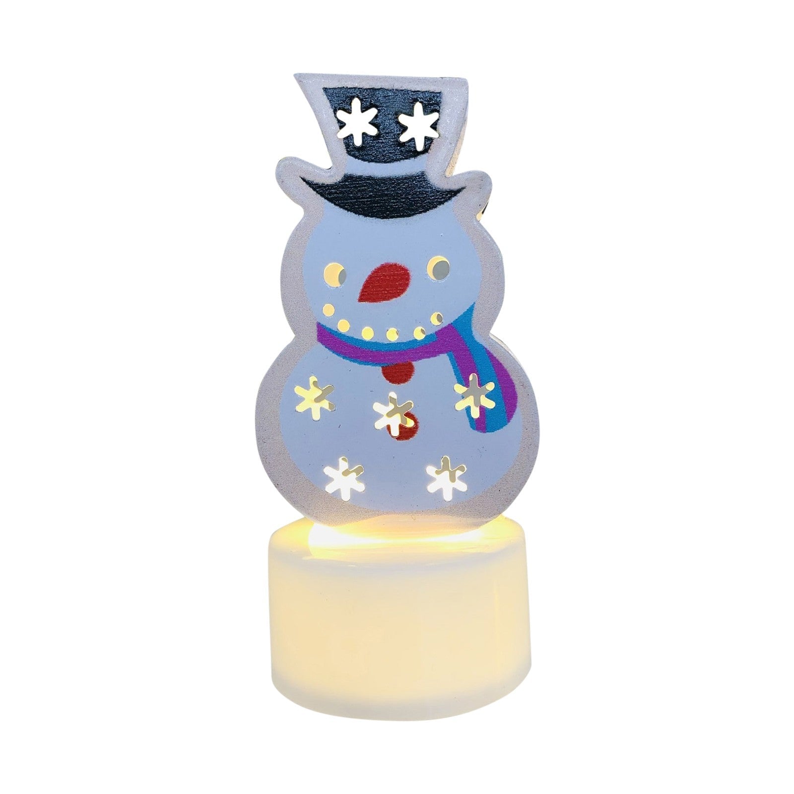 BowLift | Electronic LED Christmas Candle Lamps - Set of 10 – Adorable Santa, Snowman & Tree Night Lights for Festive Home, Party, & Garden Décor