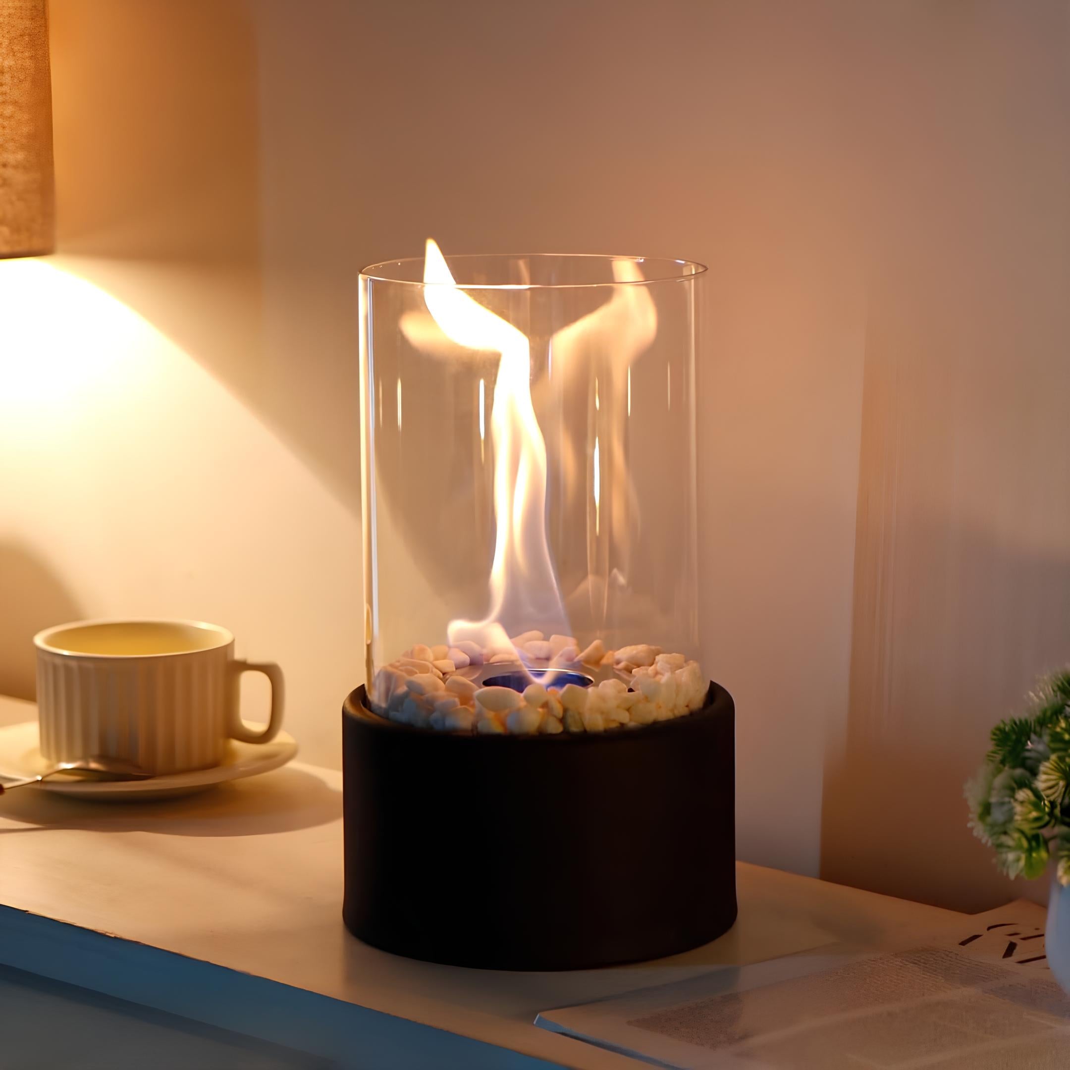 BowLift | Glass Oil Lamp Decorative Tabletop Fireplace