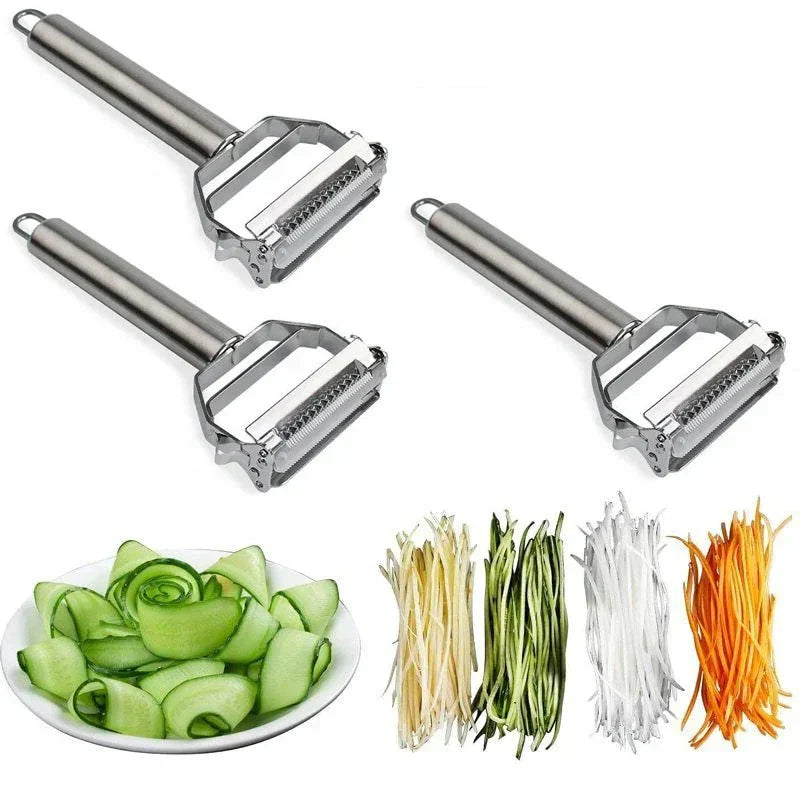 BowLift | DuoSchaaf | Double Vegetable Peeler made of Stainless Steel with Julienne Function
