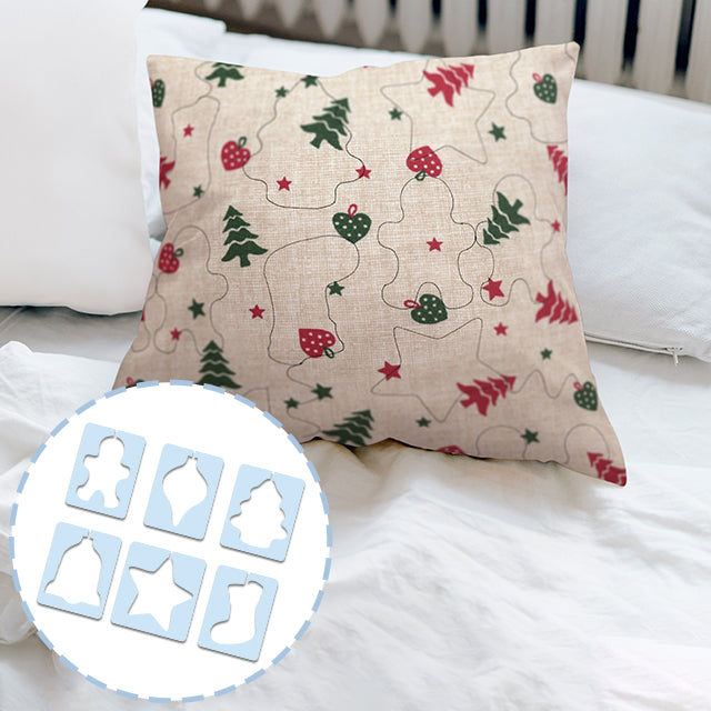 BowLift | Christmas Motif Quilting Template Set (6 PCS)  - With Instructions