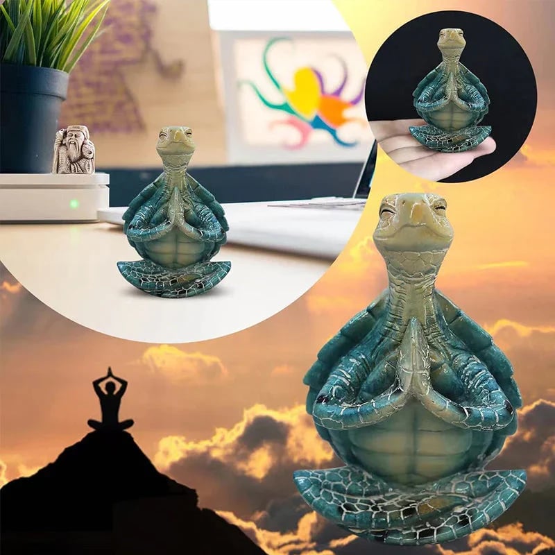 BowLift | Resin Sea Turtle Figure – Calming Meditation Decoration for Home