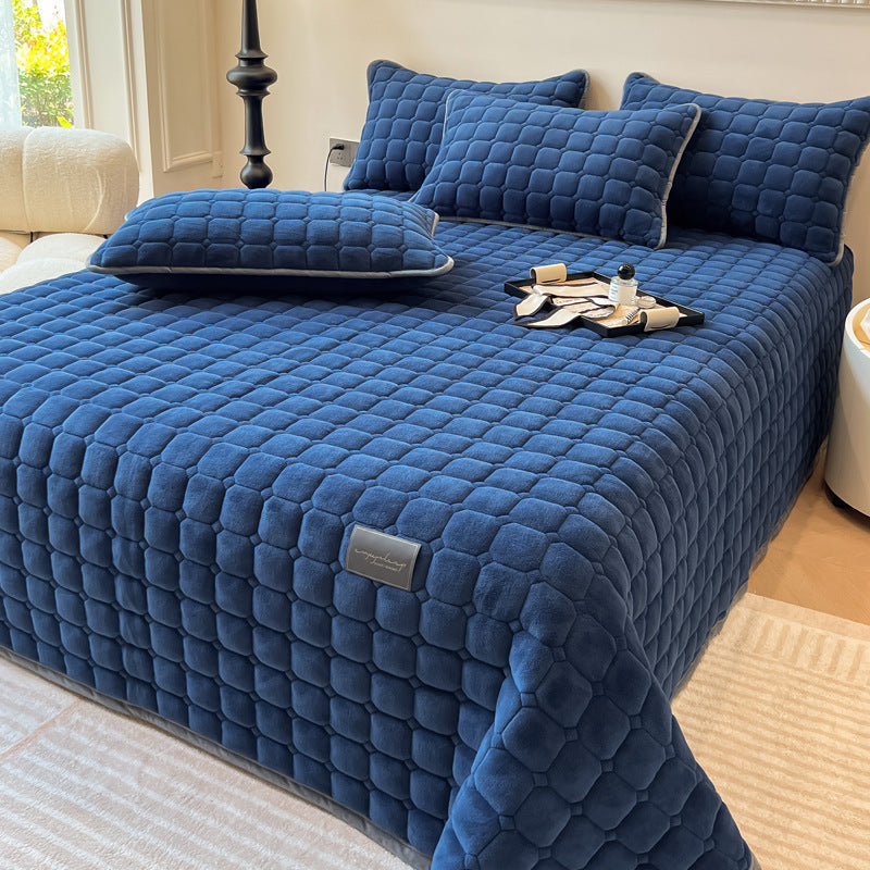 BowLift | Modern Soft Throw Blanket with Square Texture – Stylish Fluffy Bed & Sofa Cover