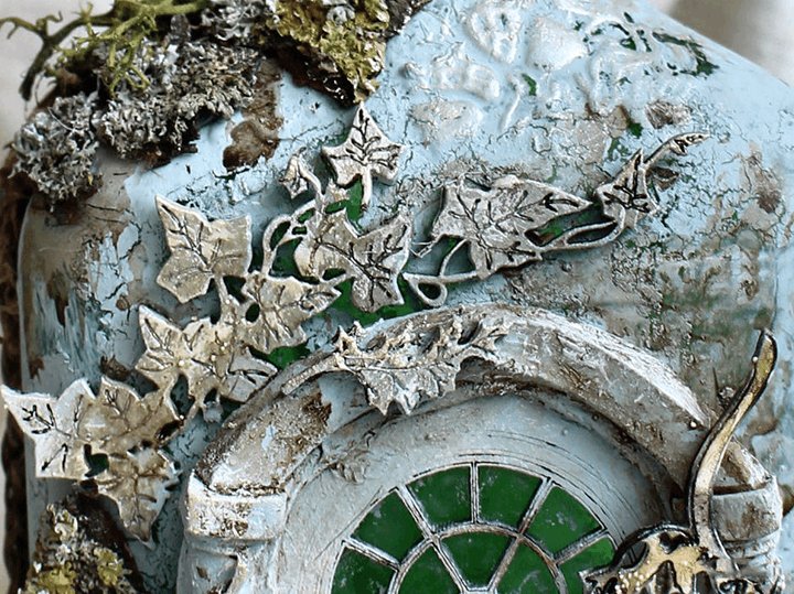 BowLift | Altered Art Bottle - Mystical forest stories