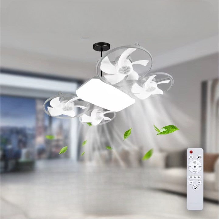 BowLift | Summer Cool Multi-Propeller Modern LED Ceiling Fan