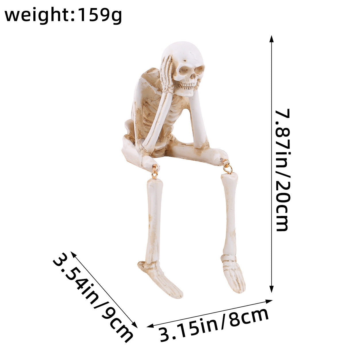 BowLift | HauntTrio Boneyard Halloween Skeleton Ornaments (Set of 3)