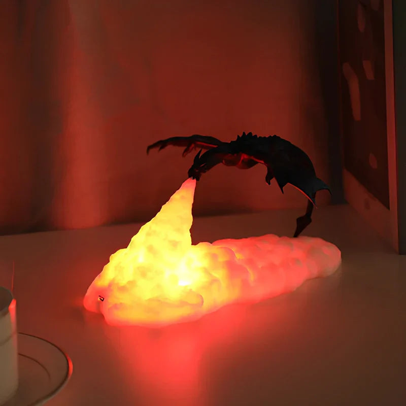 BowLift | LED Flame Effect Dragon Night Light