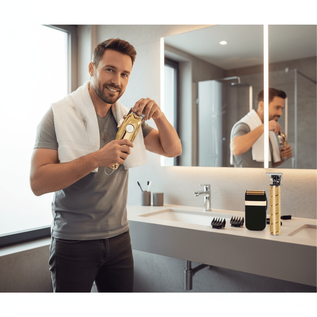 BowLift | Cordless Hair Clipper with LED Display for Precise Styling