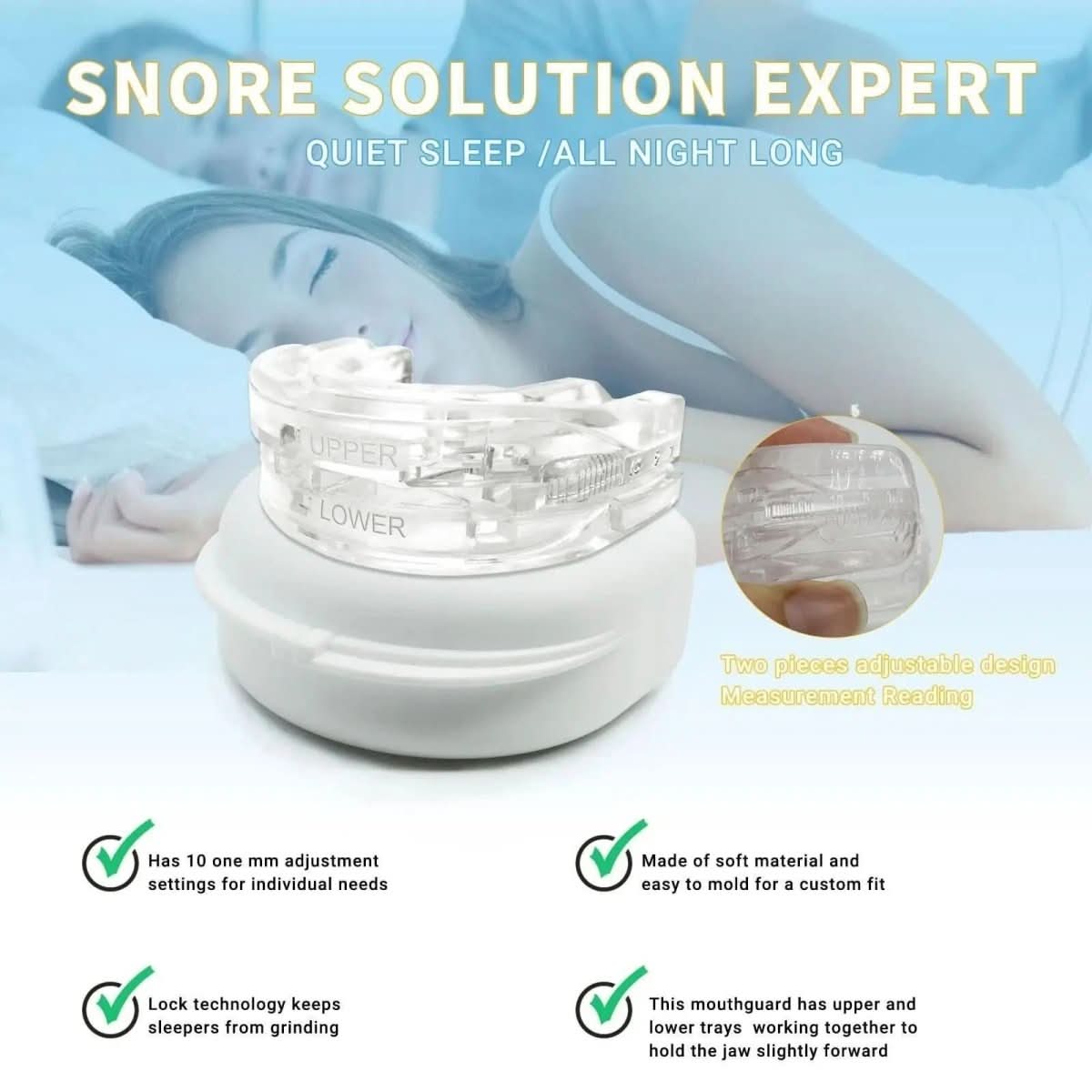BowLift | Anti-snoring mouthpiece against sleep apnoea & snoring