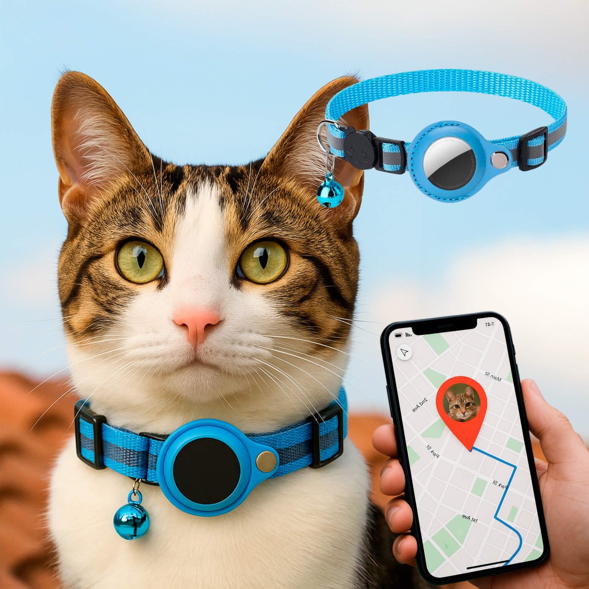 BowLift | FELITRACK – Cat GPS Tracker Collar with Reflective Design