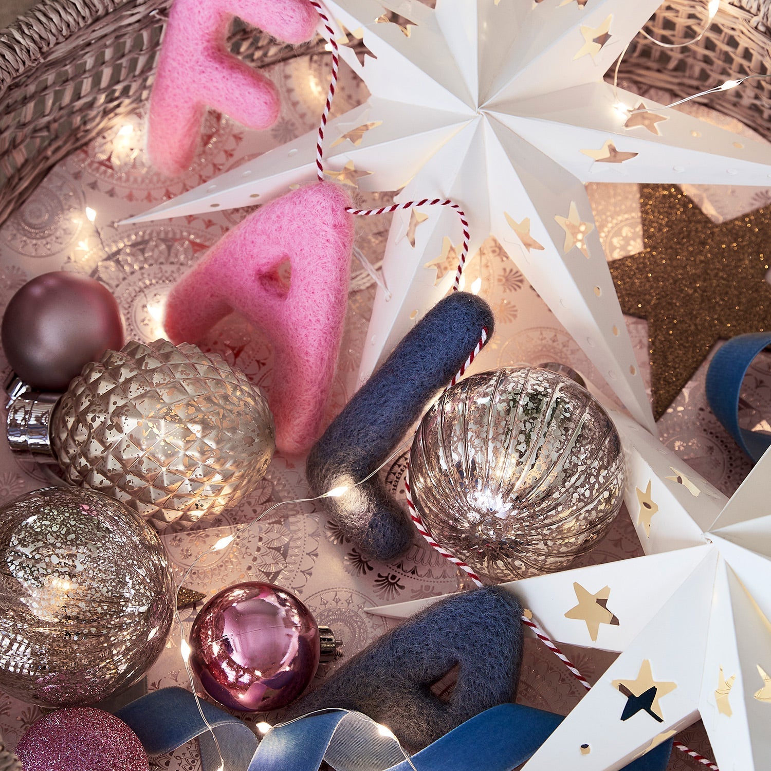 BowLift | Christmas Decorations Paper Star Light Set