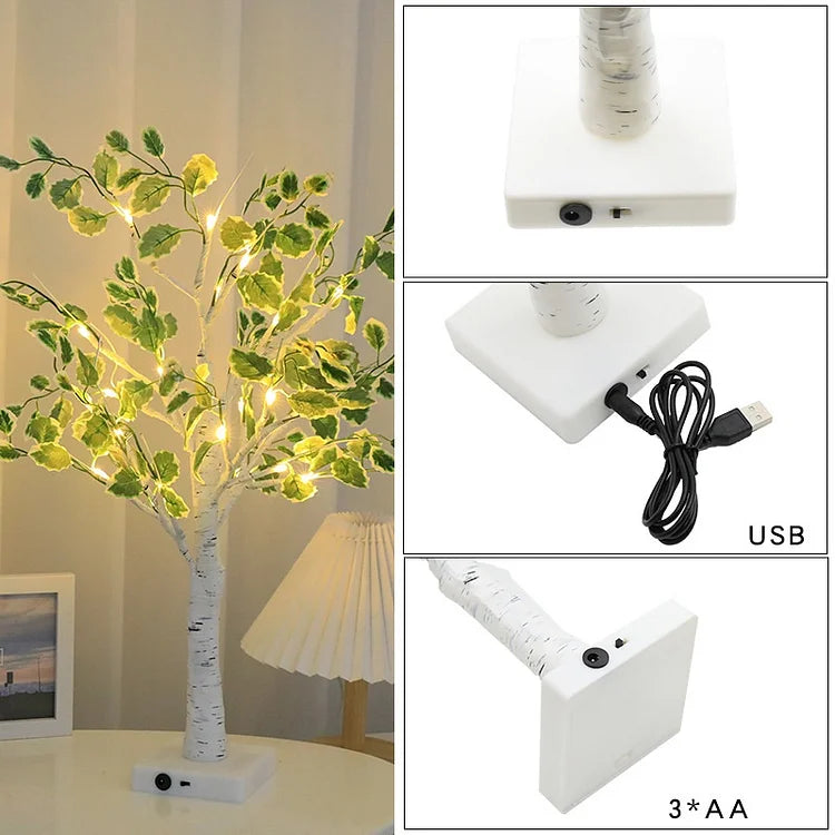 BowLift | Fairy Lights LED Tree with Green Leaves