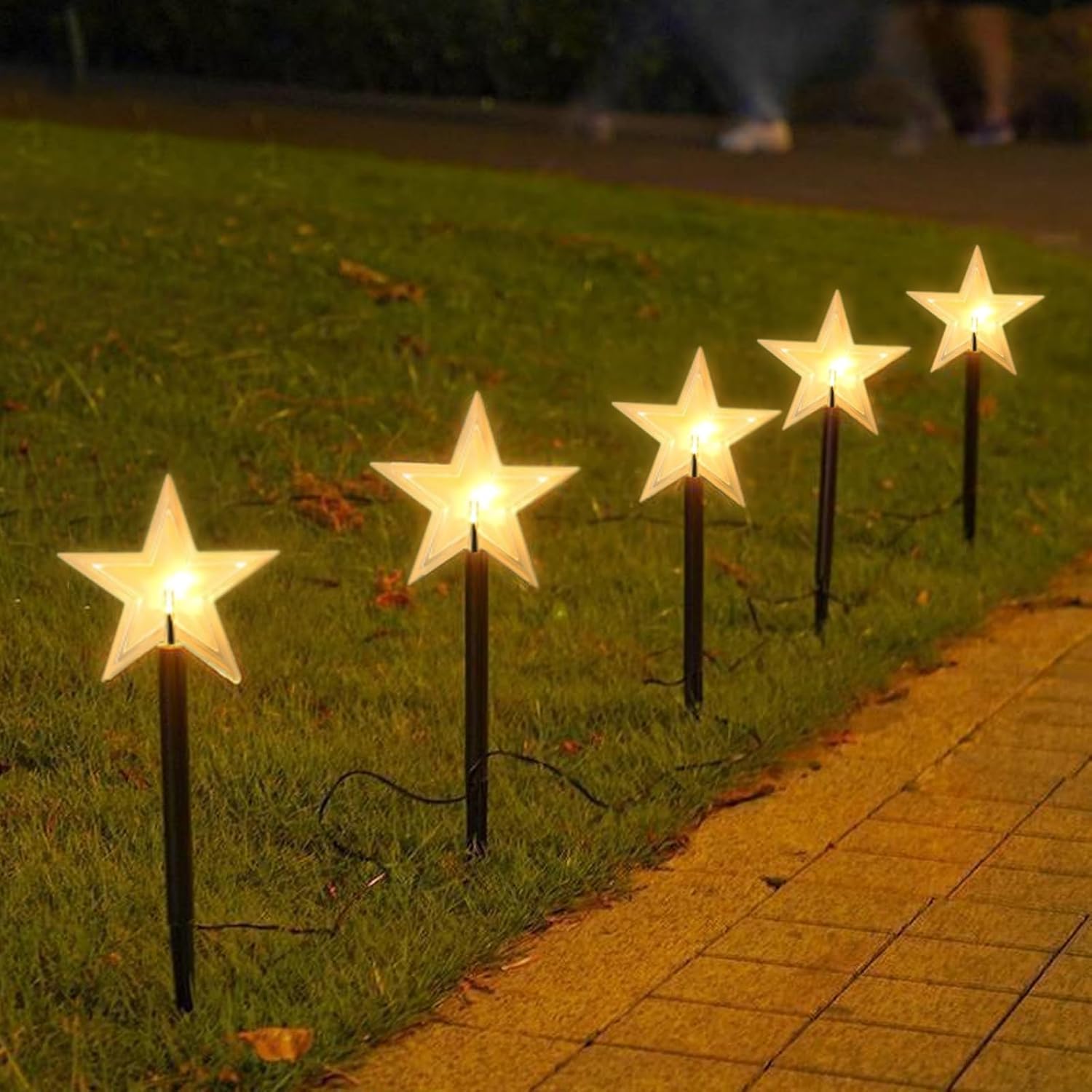 BowLift | Christmas Decorations Star Pathway Stake Lights
