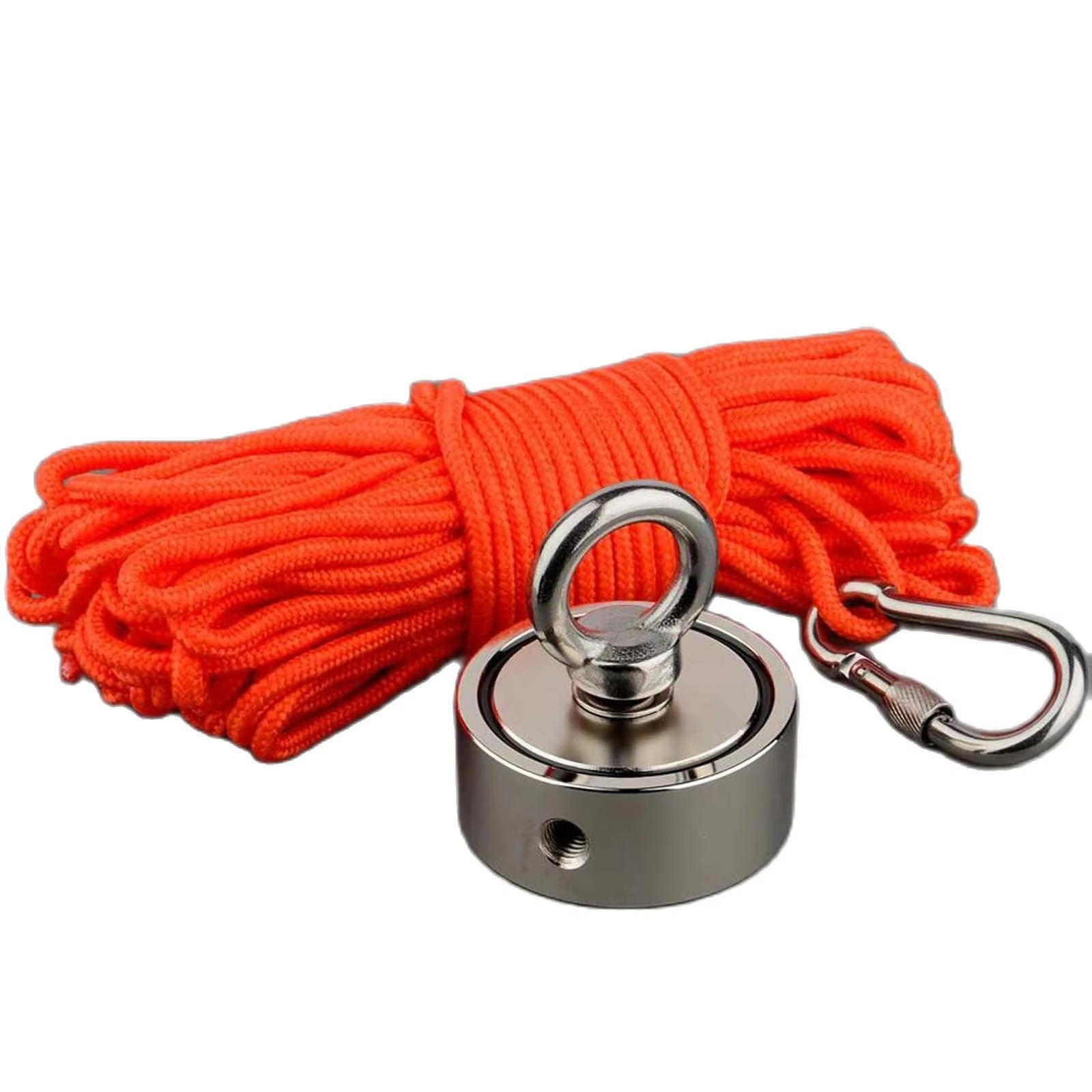 BowLift | Dual Strength Fishing Magnet Kit - N52 Neodymium 80/120KG Force with 10m Rope