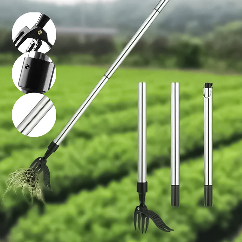 BowLift | Stainless steel adjustable long handle removable weeder