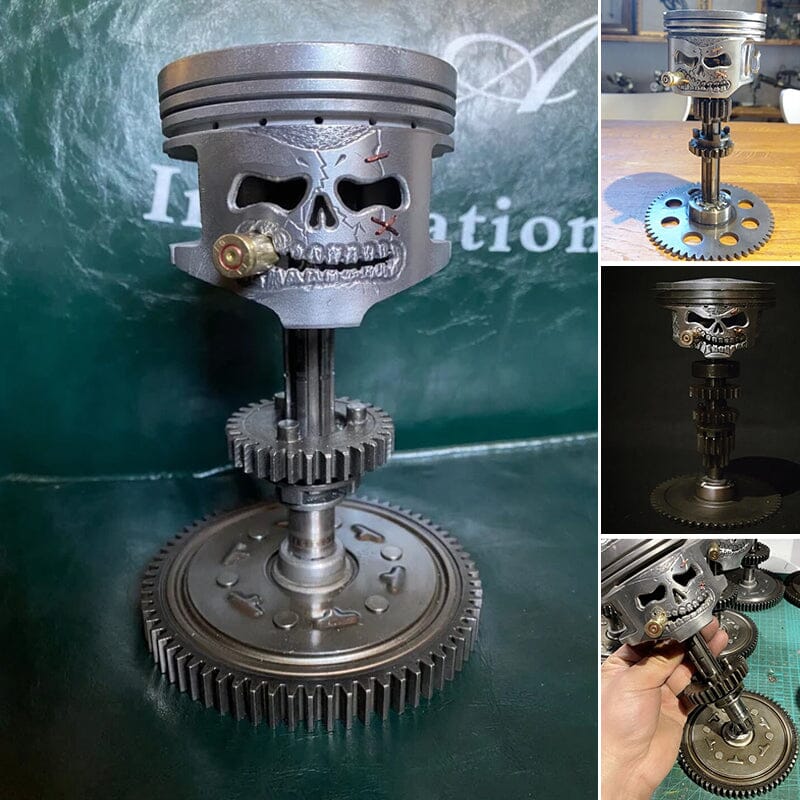 BowLift | Piston Skull Face Sculpture