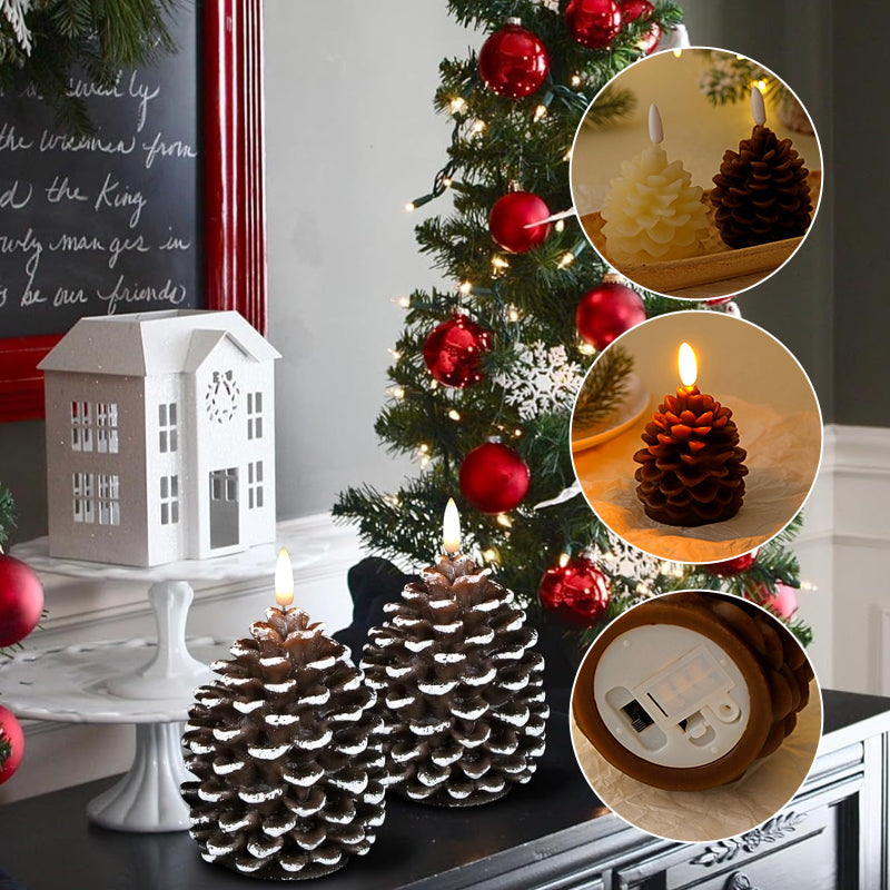 BowLift | Flameless Pine Cone Candles