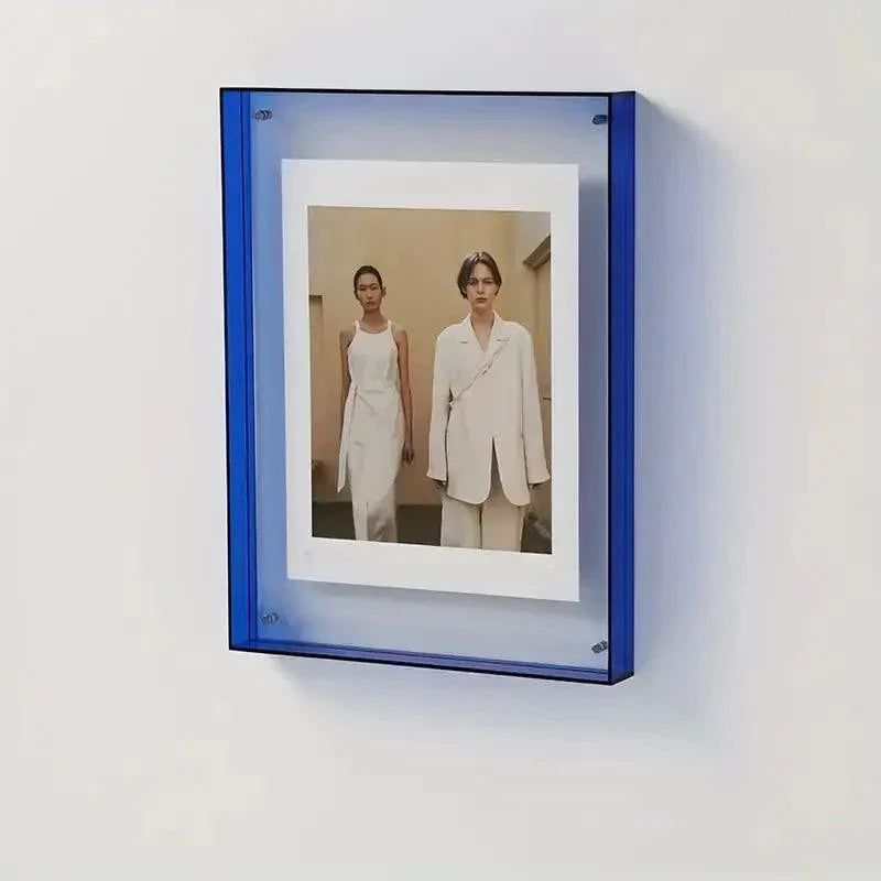 BowLift | Acrylic Photo Frame | Neon Minimalist Desk Display