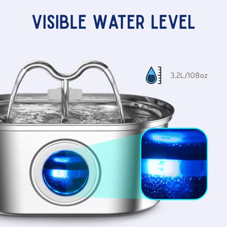 BowLift | Pet Water Fountain | Silent Operation, Durable Stainless Steel & Ideal for Cats and Dogs