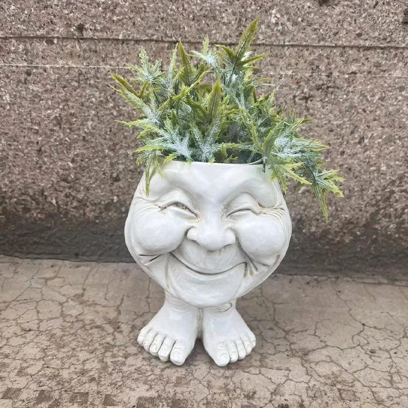BowLift | Funny Face Resin Succulent Planter - GigglePot