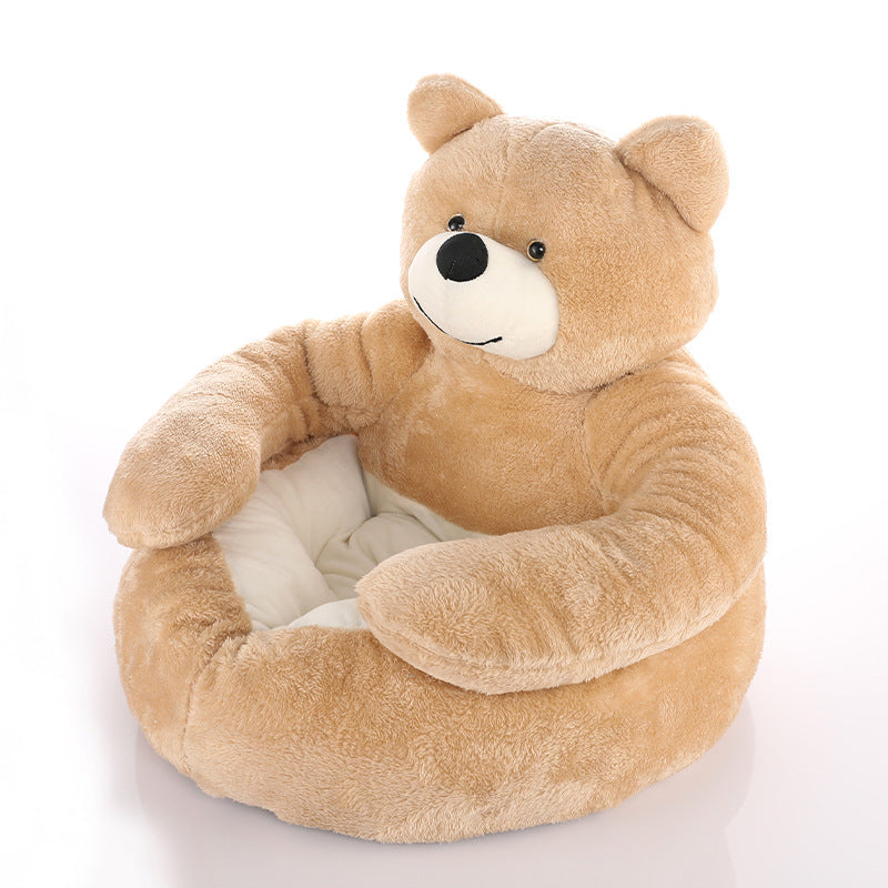 BowLift | Cute detachable cuddly bear cat bed