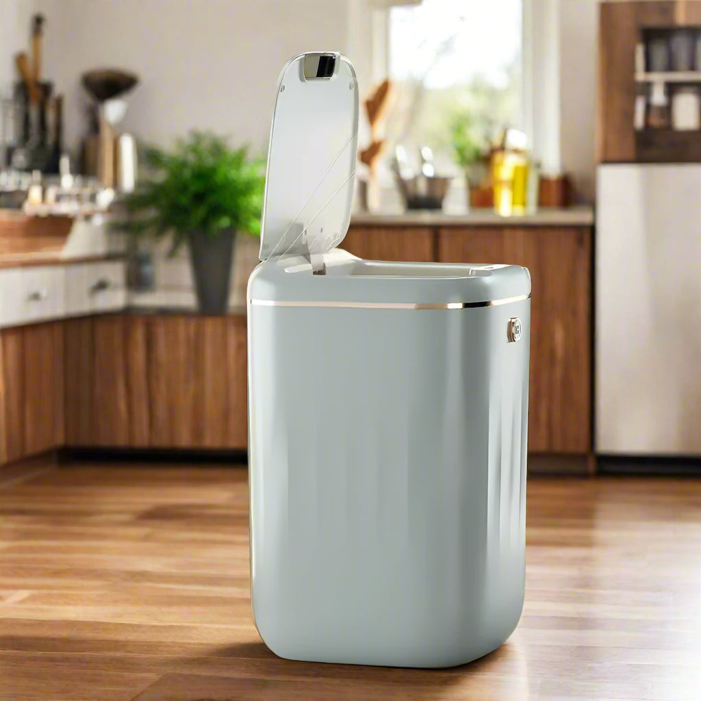 BowLift | Smart Sensor Trash Bin with UV Light – Automatic Touchless Wastebasket with Lid & Odor Control for Kitchen, Bathroom & Home Hygiene