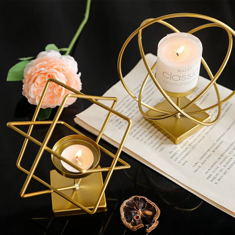 BowLift | Gildora Classic Candleholder | Premium metal gold candlestick for living room and dining table