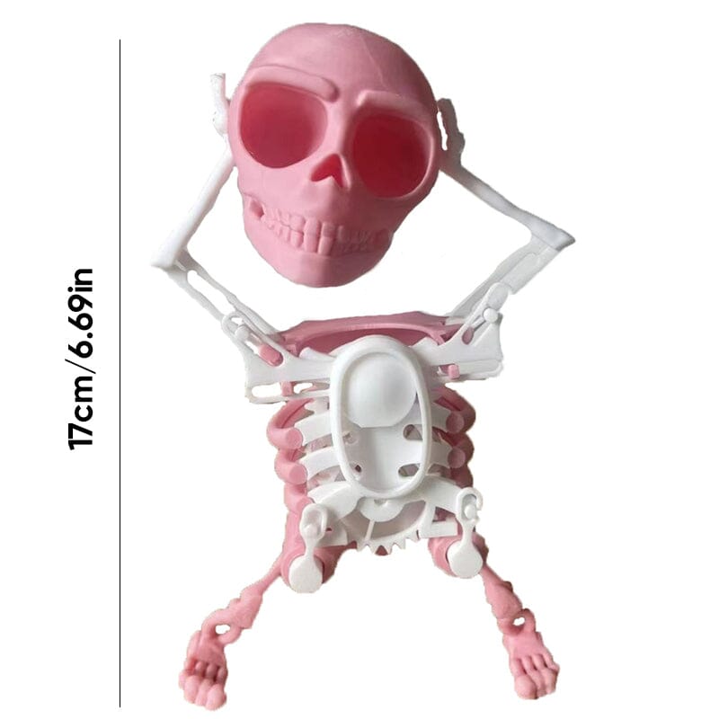 BowLift | 3D Dancing Skull Toy | Swinging Halloween Decoration | Fun Motion Figure | Durable Plastic | Party Gift