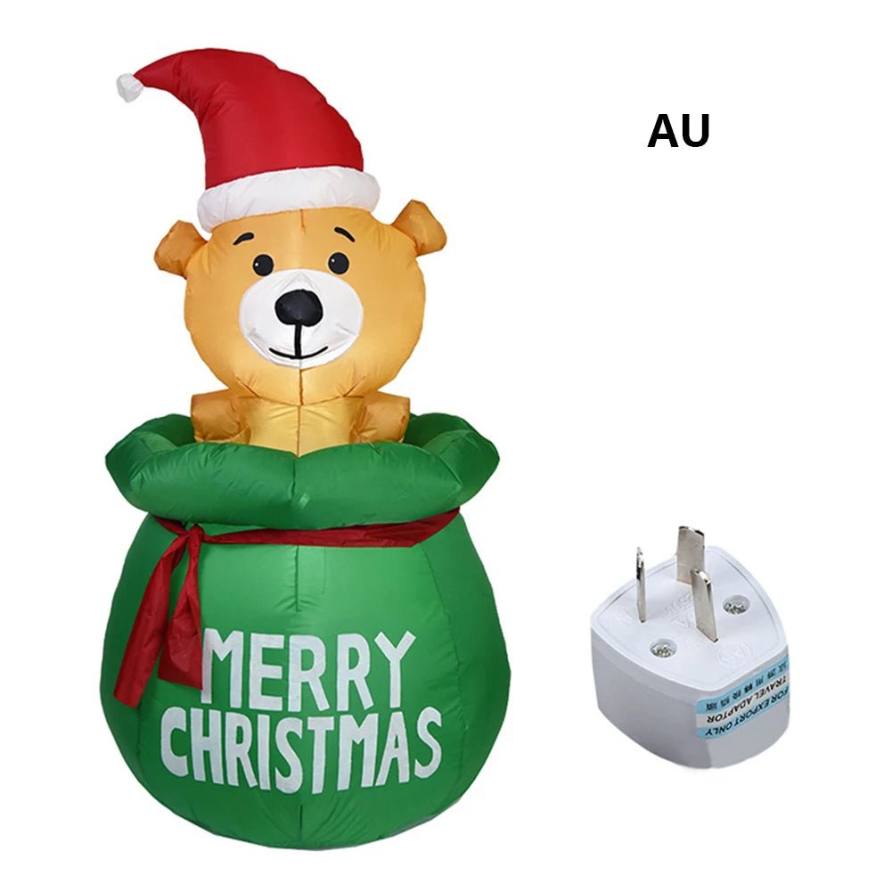 BowLift | Glowing LED Inflatable Christmas Tree & Elf – Festive Outdoor Ornament for Magical Parties & New Year Cheer