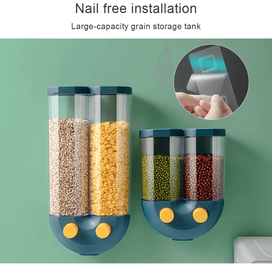 BowLift | Wall-Mounted Automatic Kitchen Grain Rice Storage Tank