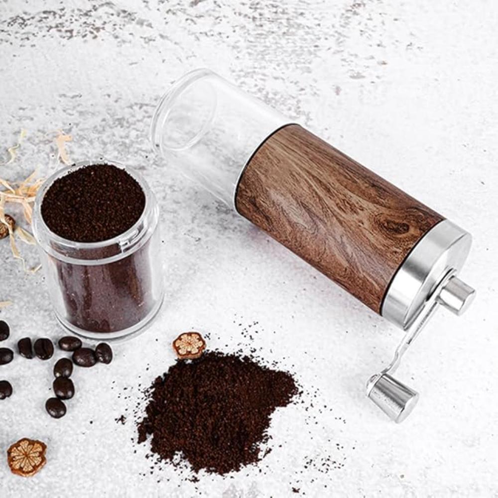 BowLift | GrindMate – Portable wooden coffee grinder for coffee and spices