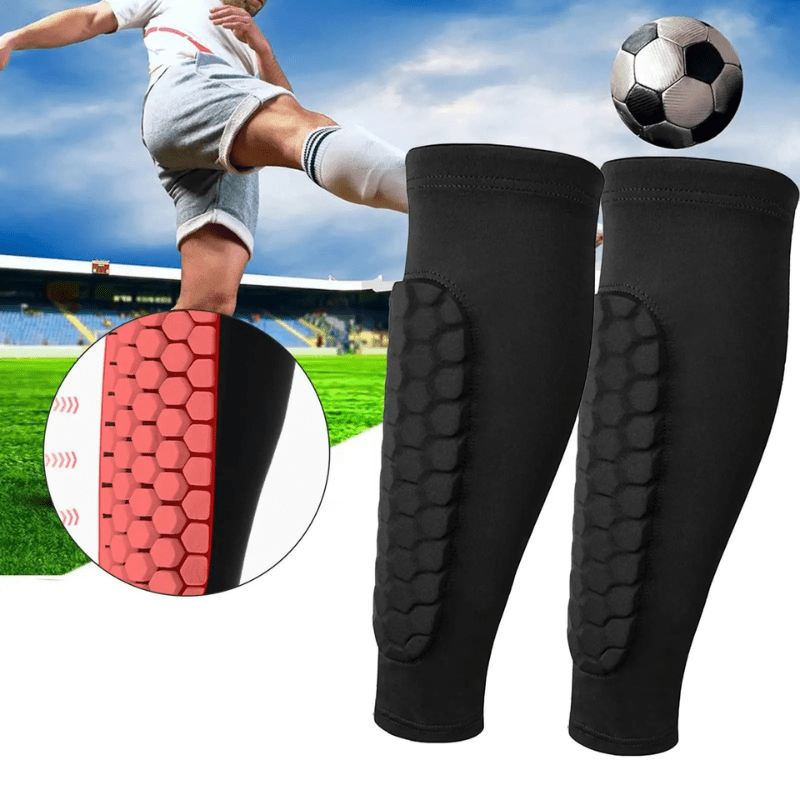 BowLift | EliteGuard Pro Honeycomb Shin Guards | Durable soccer compression sleeves for enhanced safety and mobility