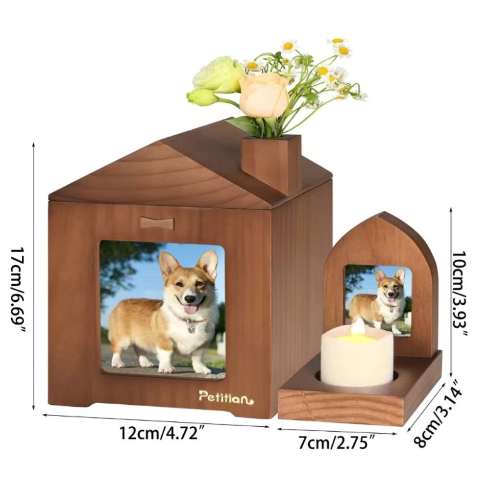 HeartFrame • Pet Memorial Urn - Dog & Cat Urn - BowLift