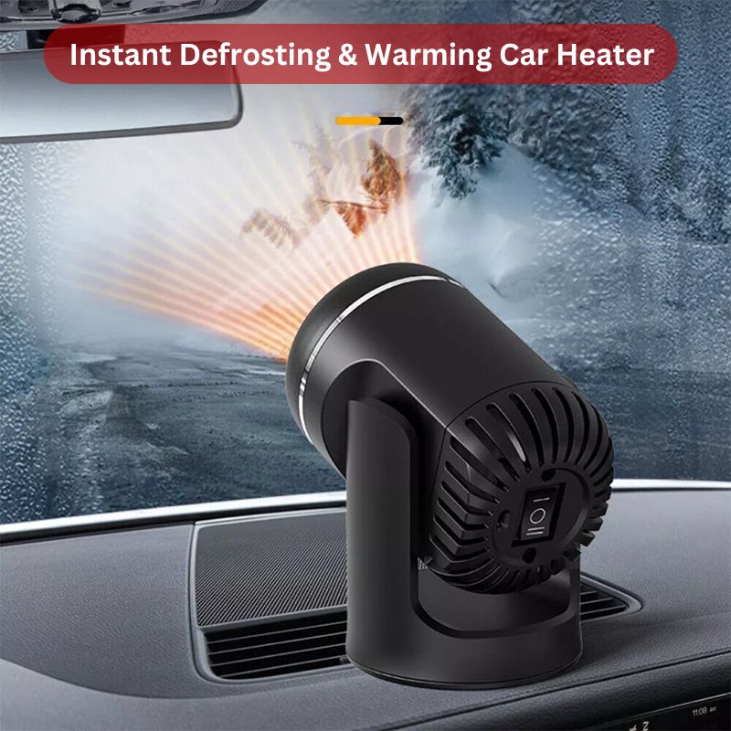 BowLift | 12V Portable Car Heater with 360° Rotation & Overheat Protection