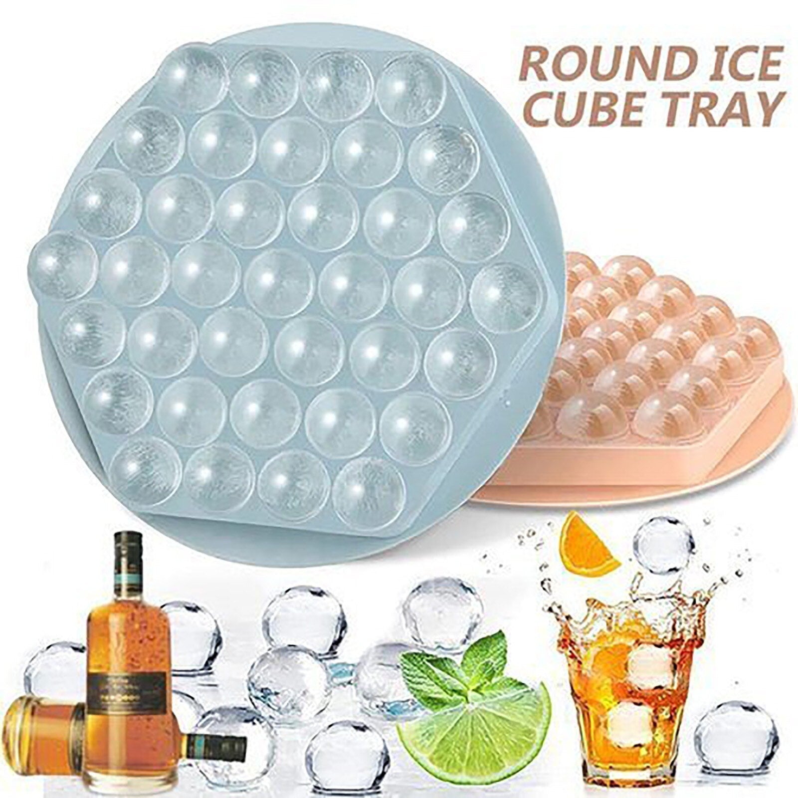 BowLift | Hexagon Round Ice Cube Tray