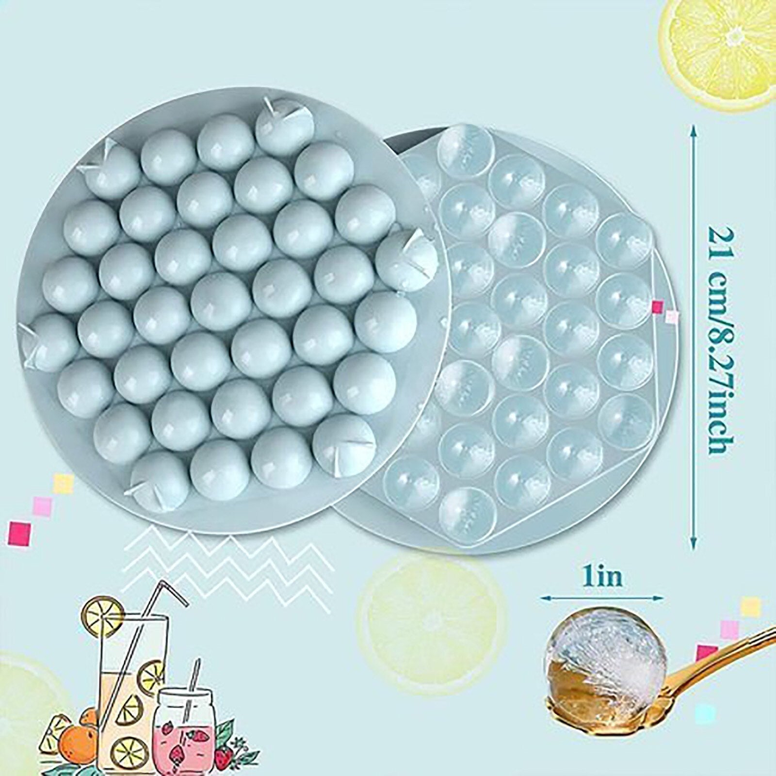 BowLift | Hexagon Round Ice Cube Tray