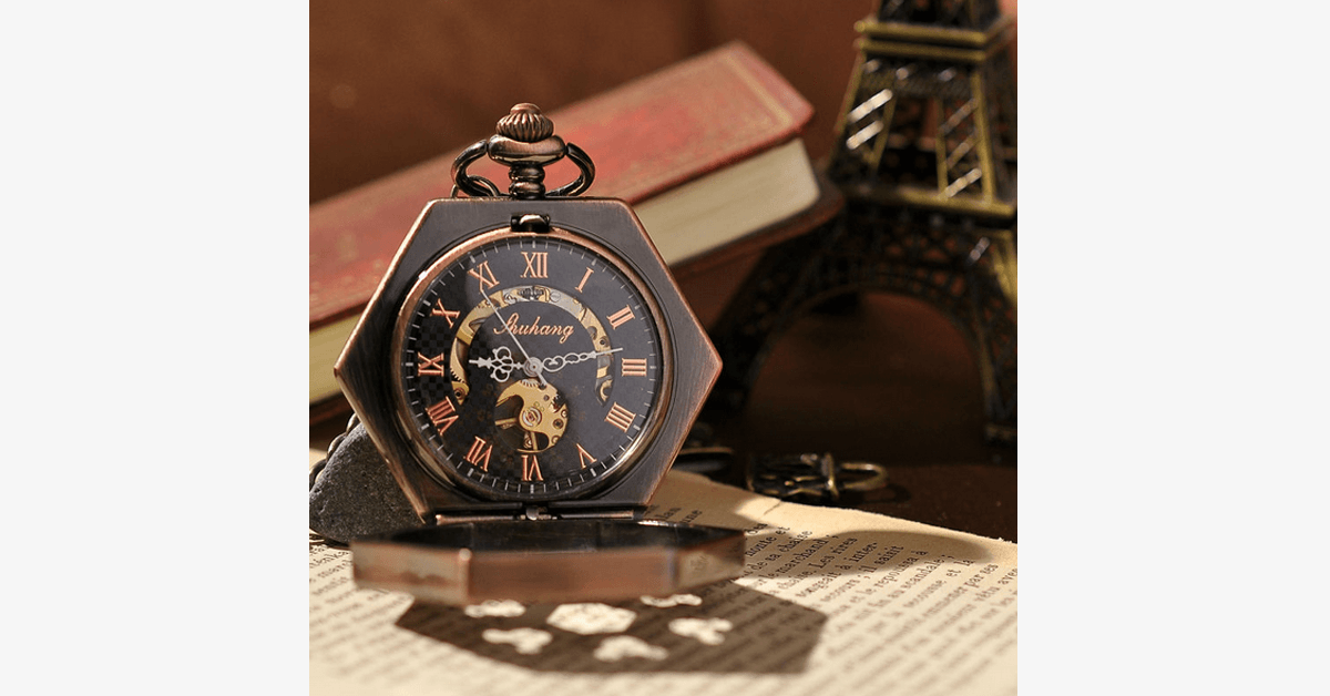 BowLift | Hexlock Mechanical Pocket Watch - Track Time Stylishly
