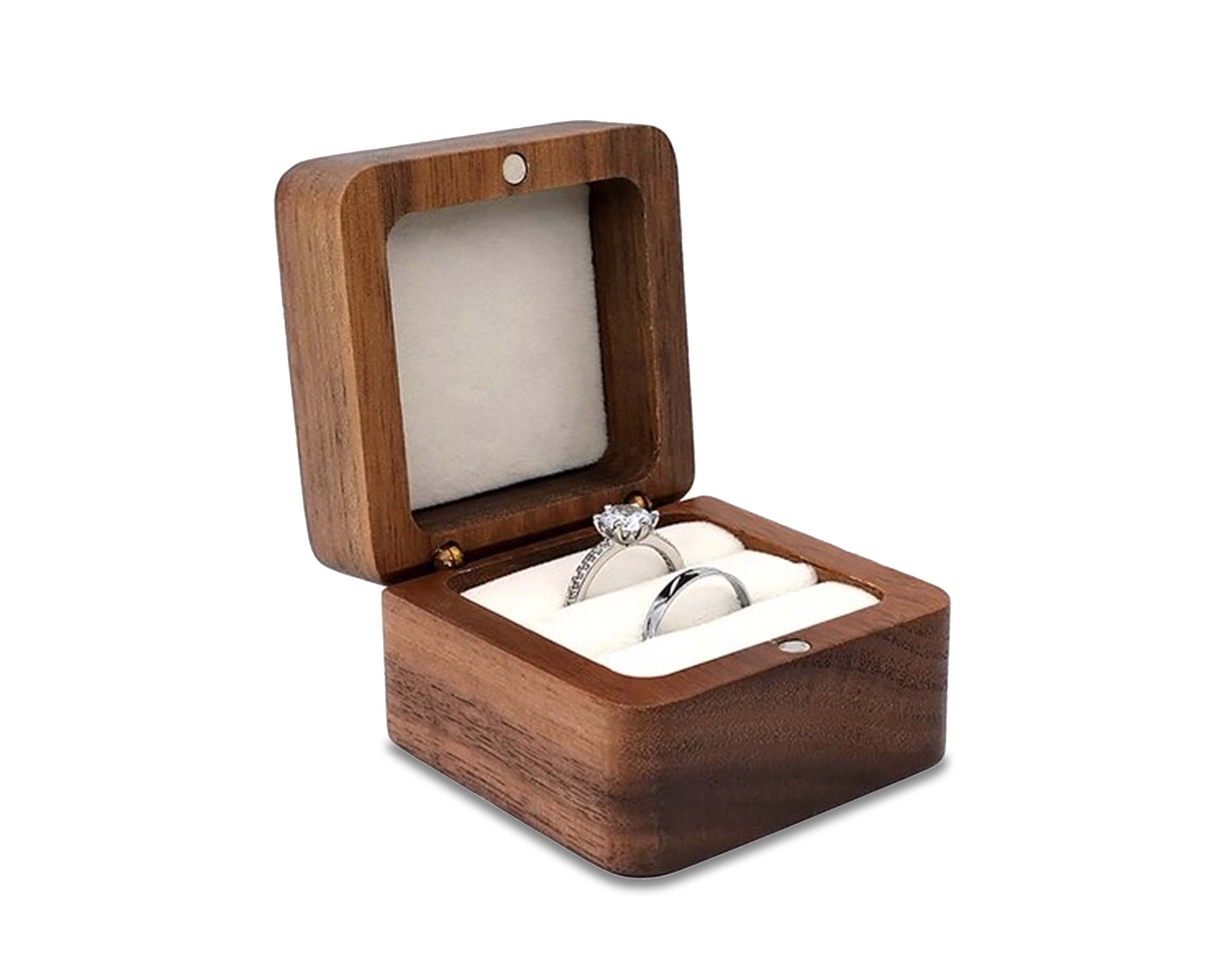 BowLift | Wooden boxes | Wooden jewelry box, wedding ring box, earring rings
