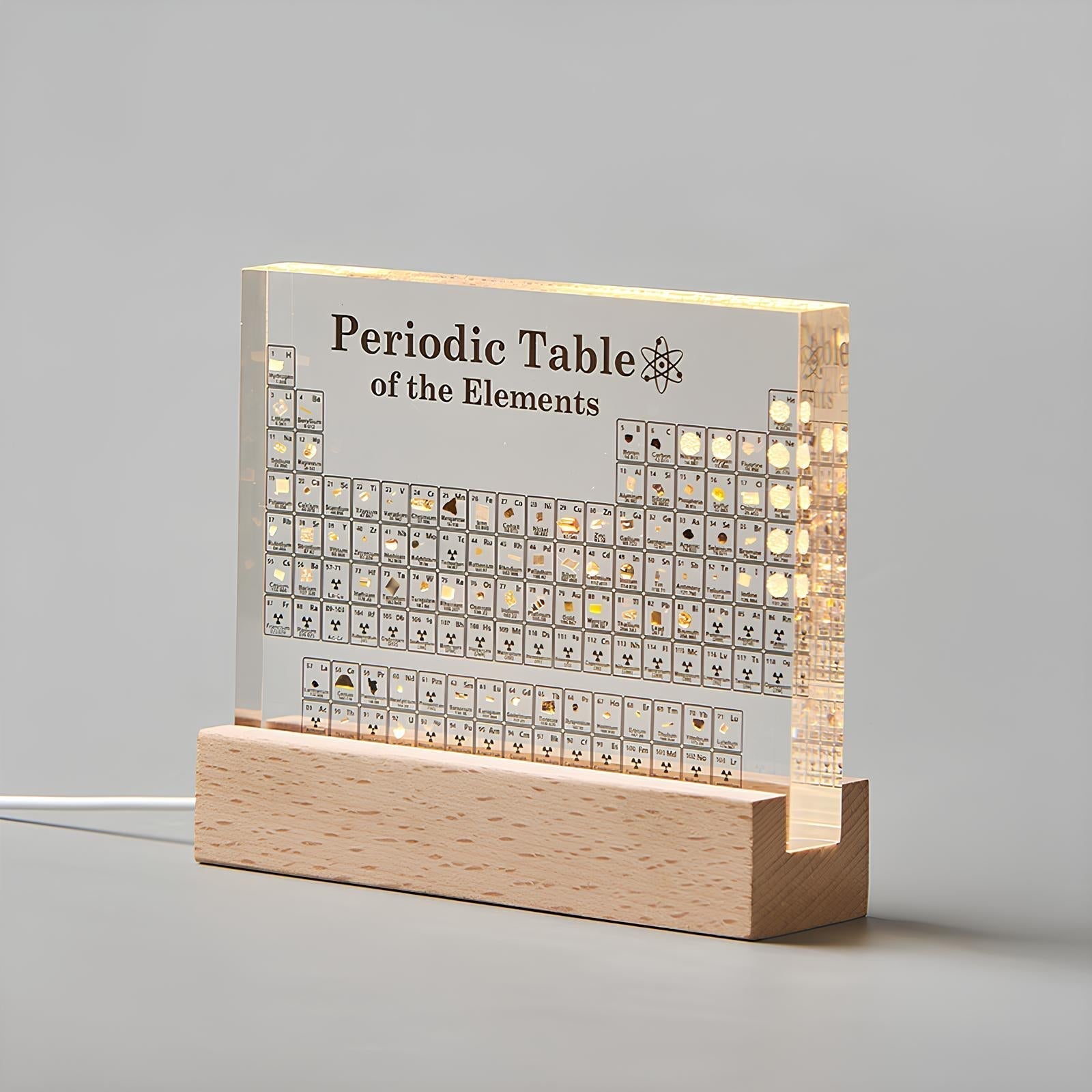 BowLift | Illuminated Periodic Table with Real Elements - Elementa