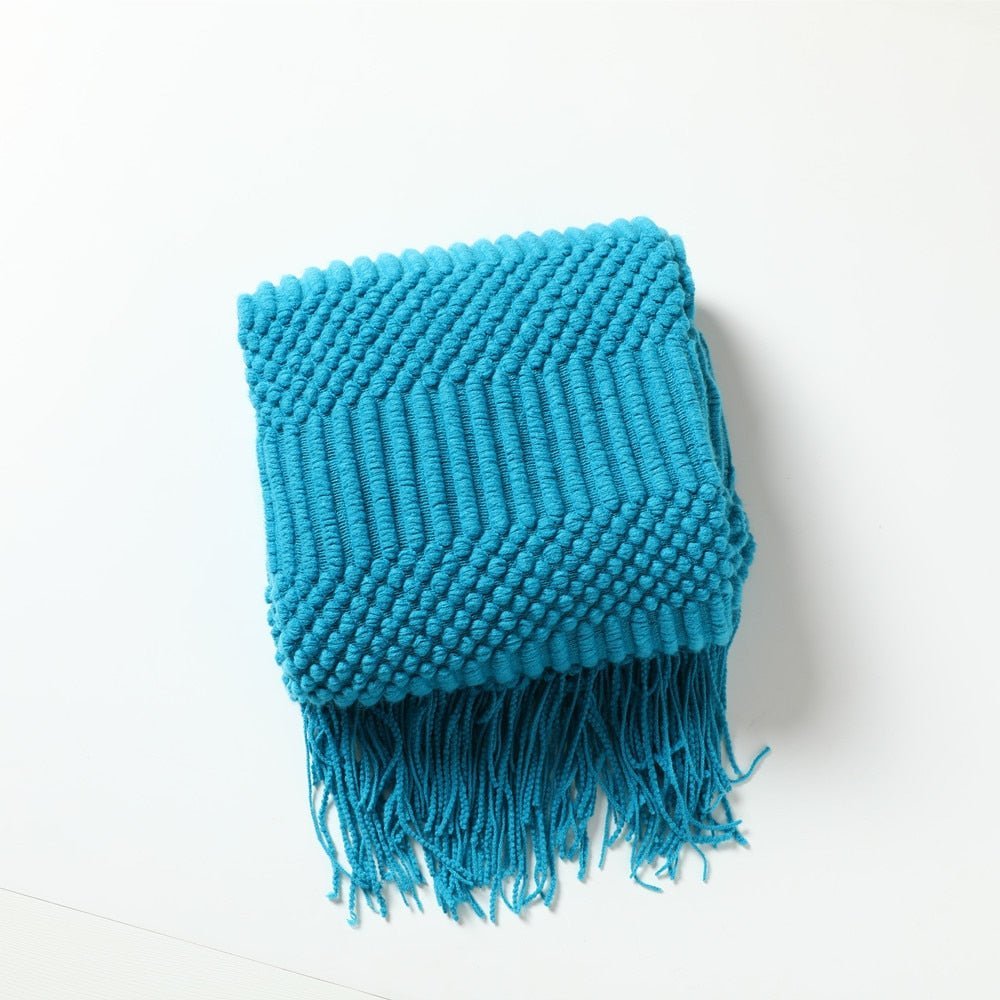 BowLift | Sofa Throw Knitted Cotton Decorative Blanket