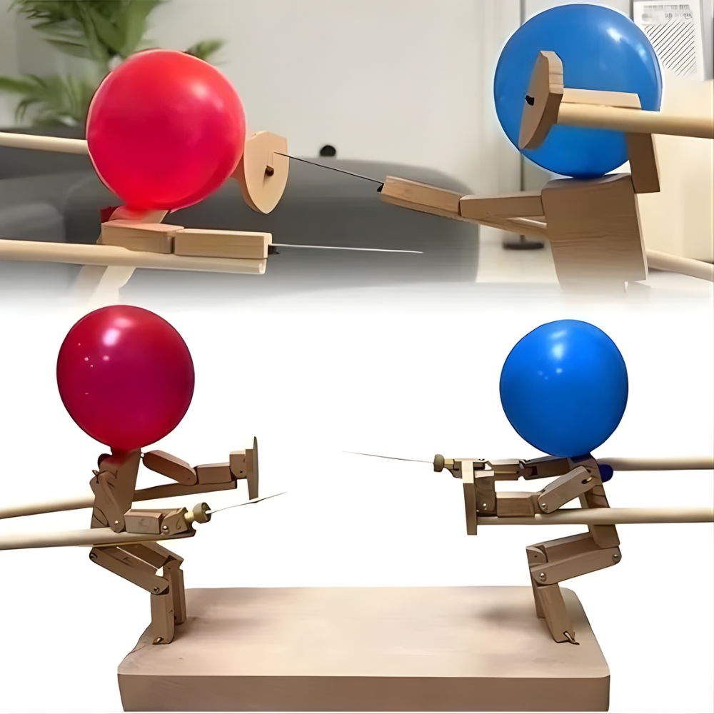 BowLift | Balloon Game Wooden Interactive Fencing Toy Set